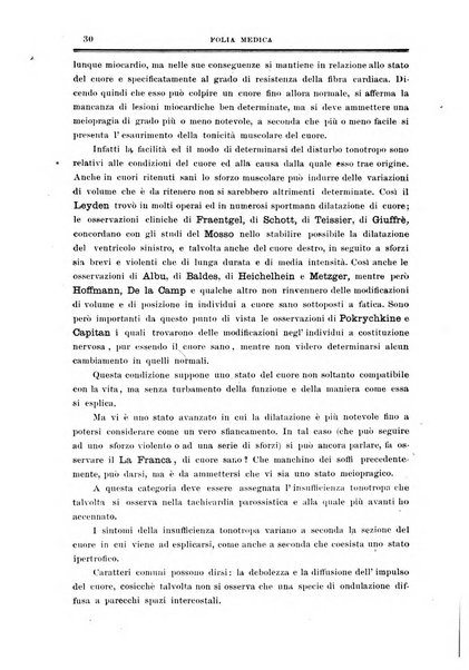 Folia medica periodico trimensile di patologia e clinica medica