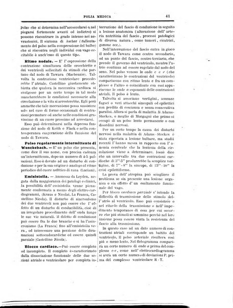 Folia medica periodico trimensile di patologia e clinica medica