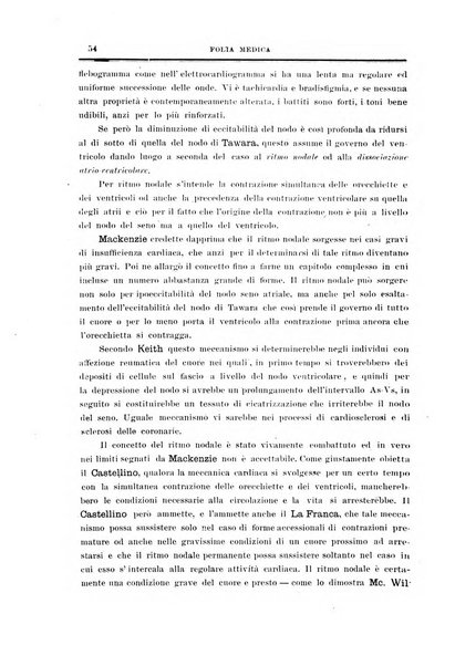 Folia medica periodico trimensile di patologia e clinica medica