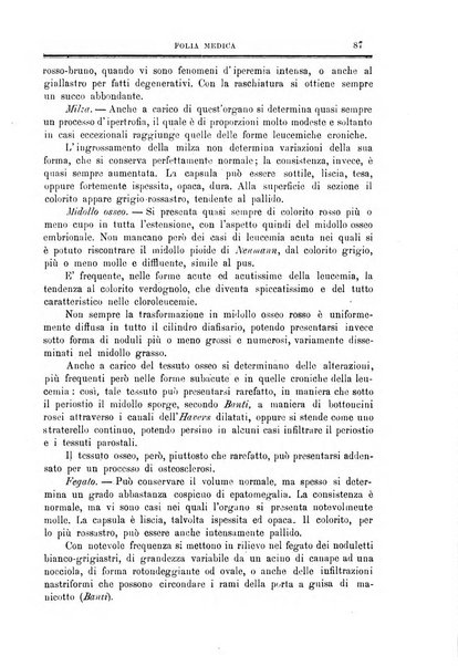 Folia medica periodico trimensile di patologia e clinica medica