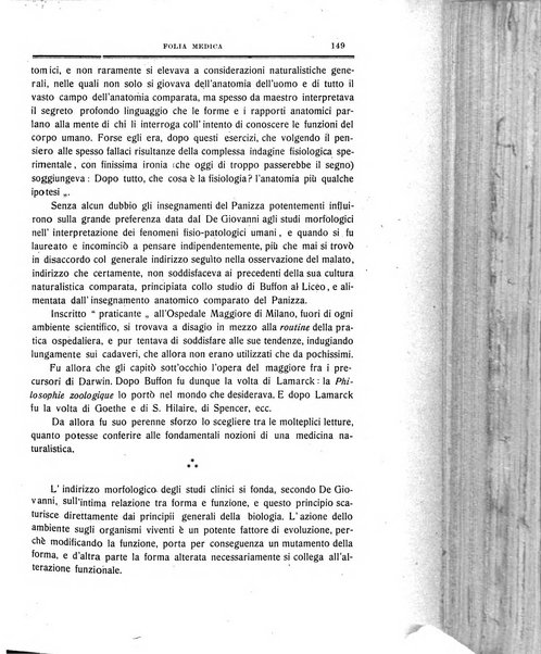 Folia medica periodico trimensile di patologia e clinica medica