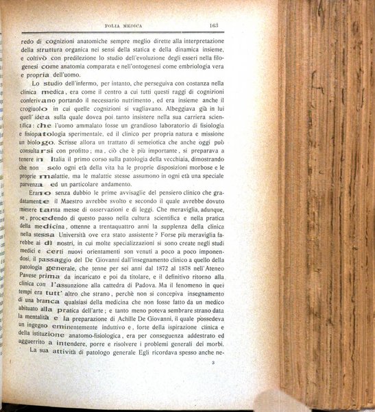 Folia medica periodico trimensile di patologia e clinica medica