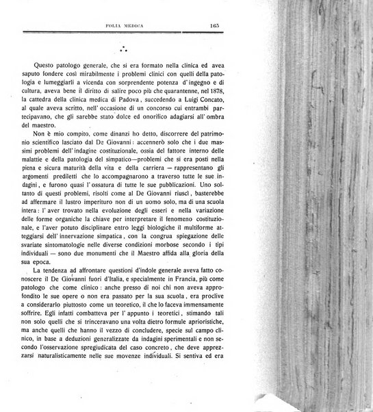 Folia medica periodico trimensile di patologia e clinica medica