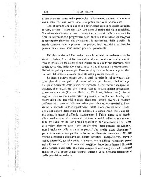 Folia medica periodico trimensile di patologia e clinica medica