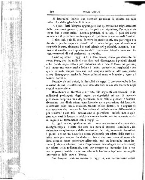 Folia medica periodico trimensile di patologia e clinica medica