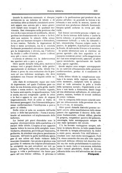 Folia medica periodico trimensile di patologia e clinica medica