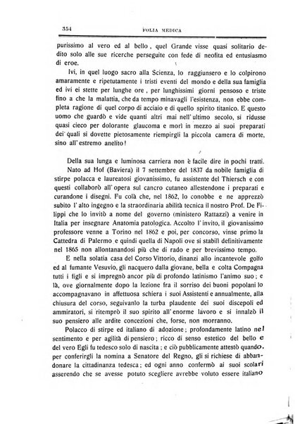 Folia medica periodico trimensile di patologia e clinica medica