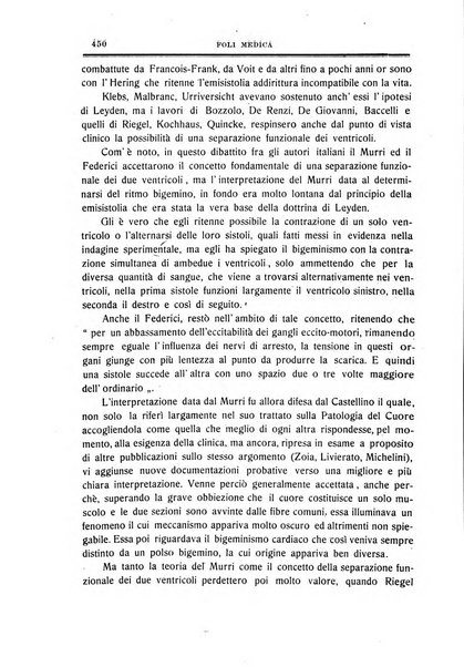 Folia medica periodico trimensile di patologia e clinica medica