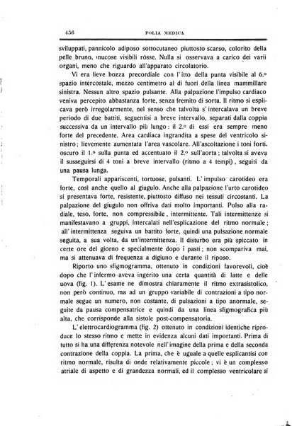 Folia medica periodico trimensile di patologia e clinica medica