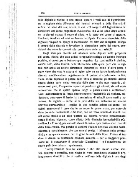 Folia medica periodico trimensile di patologia e clinica medica