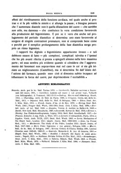 Folia medica periodico trimensile di patologia e clinica medica