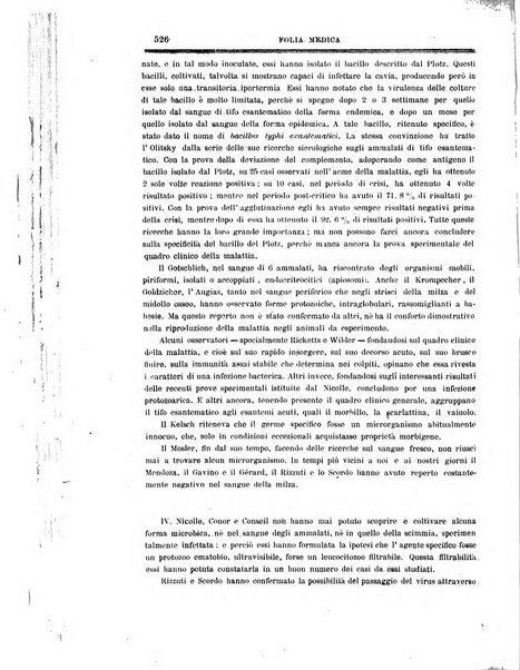 Folia medica periodico trimensile di patologia e clinica medica