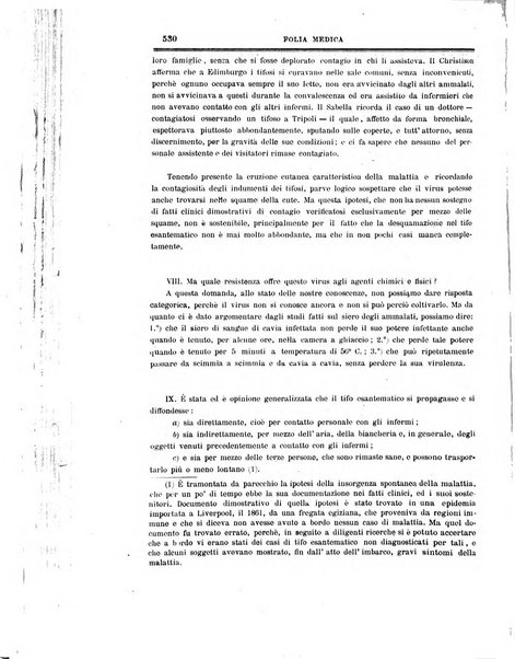 Folia medica periodico trimensile di patologia e clinica medica