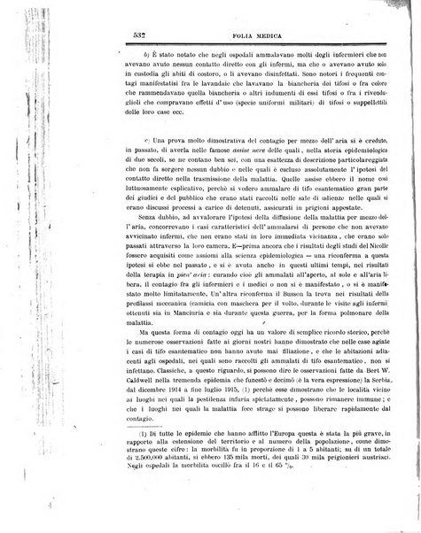 Folia medica periodico trimensile di patologia e clinica medica