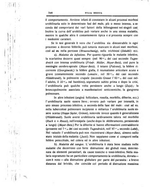 Folia medica periodico trimensile di patologia e clinica medica