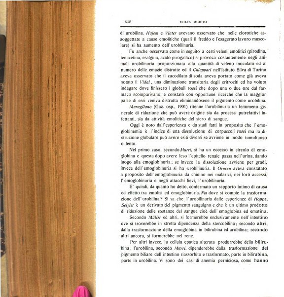 Folia medica periodico trimensile di patologia e clinica medica