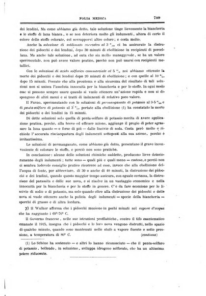 Folia medica periodico trimensile di patologia e clinica medica