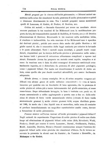 Folia medica periodico trimensile di patologia e clinica medica