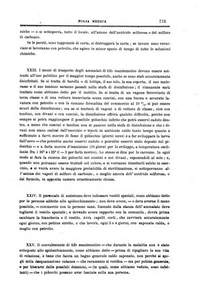 Folia medica periodico trimensile di patologia e clinica medica