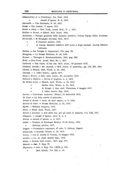 Folia medica periodico trimensile di patologia e clinica medica