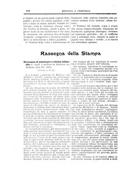 Folia medica periodico trimensile di patologia e clinica medica