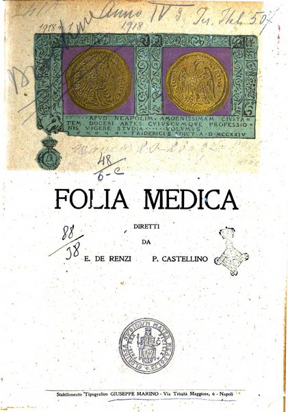 Folia medica periodico trimensile di patologia e clinica medica