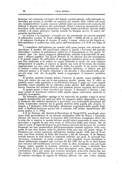 Folia medica periodico trimensile di patologia e clinica medica