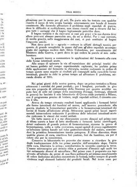 Folia medica periodico trimensile di patologia e clinica medica