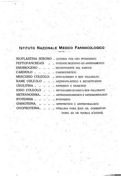 Folia medica periodico trimensile di patologia e clinica medica