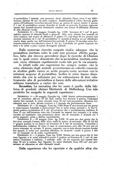 Folia medica periodico trimensile di patologia e clinica medica