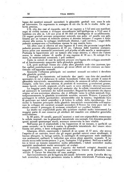 Folia medica periodico trimensile di patologia e clinica medica