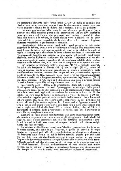 Folia medica periodico trimensile di patologia e clinica medica