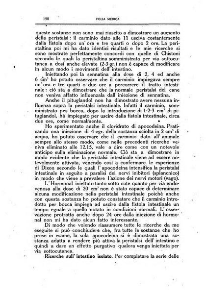 Folia medica periodico trimensile di patologia e clinica medica