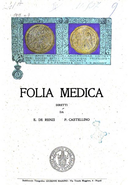 Folia medica periodico trimensile di patologia e clinica medica