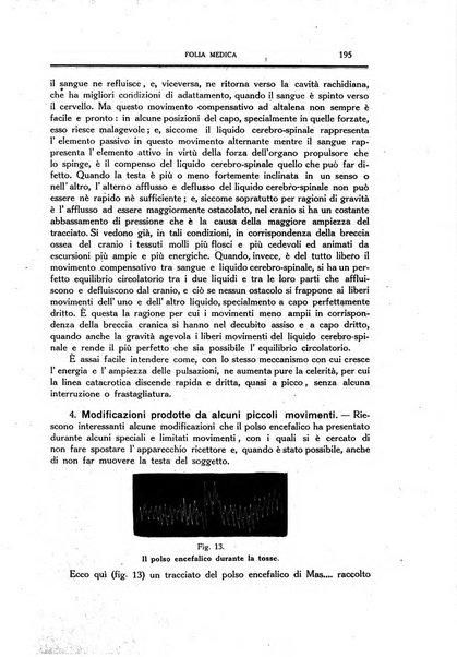 Folia medica periodico trimensile di patologia e clinica medica