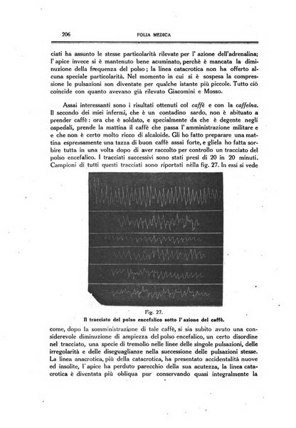 Folia medica periodico trimensile di patologia e clinica medica