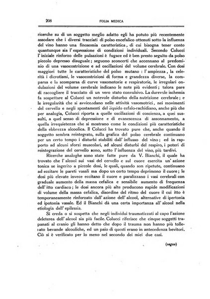 Folia medica periodico trimensile di patologia e clinica medica