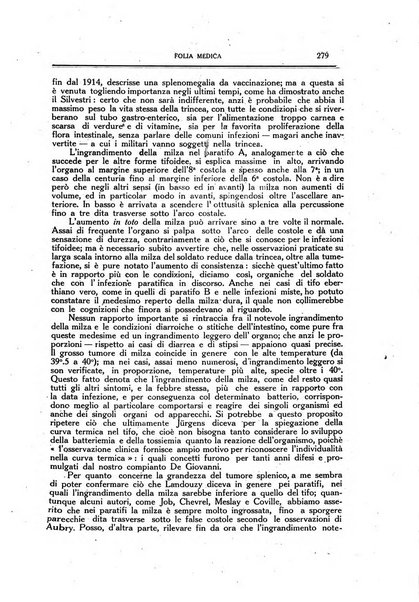 Folia medica periodico trimensile di patologia e clinica medica