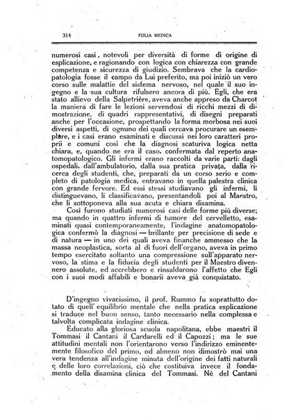 Folia medica periodico trimensile di patologia e clinica medica