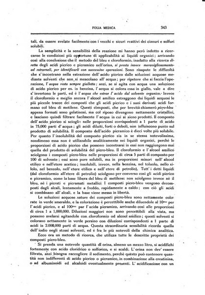 Folia medica periodico trimensile di patologia e clinica medica