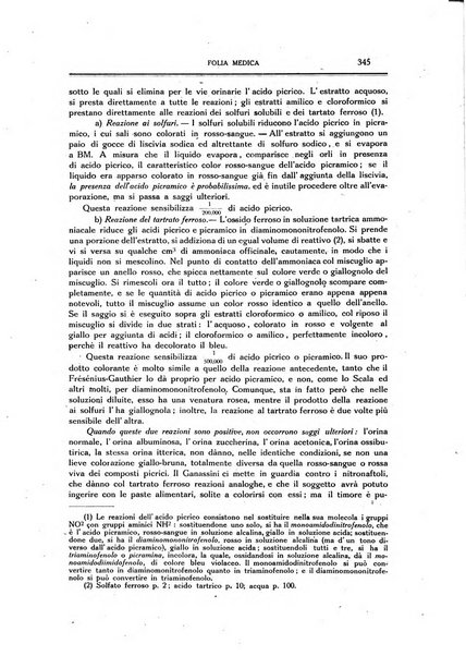 Folia medica periodico trimensile di patologia e clinica medica