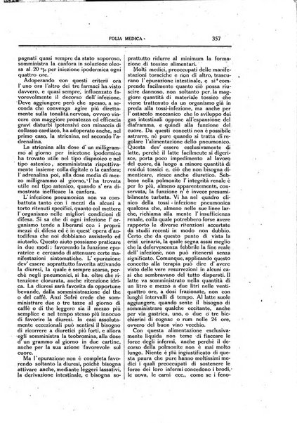 Folia medica periodico trimensile di patologia e clinica medica