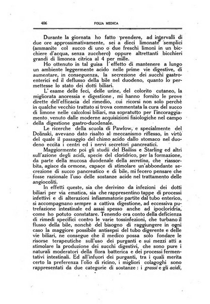 Folia medica periodico trimensile di patologia e clinica medica