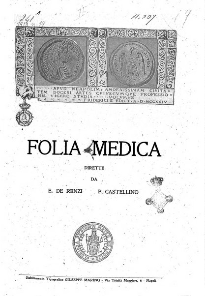 Folia medica periodico trimensile di patologia e clinica medica