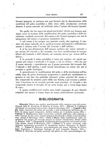 Folia medica periodico trimensile di patologia e clinica medica