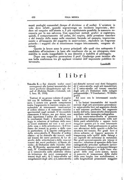 Folia medica periodico trimensile di patologia e clinica medica