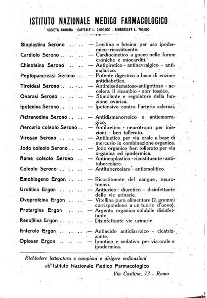 Folia medica periodico trimensile di patologia e clinica medica