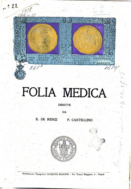 Folia medica periodico trimensile di patologia e clinica medica