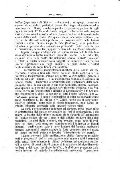 Folia medica periodico trimensile di patologia e clinica medica