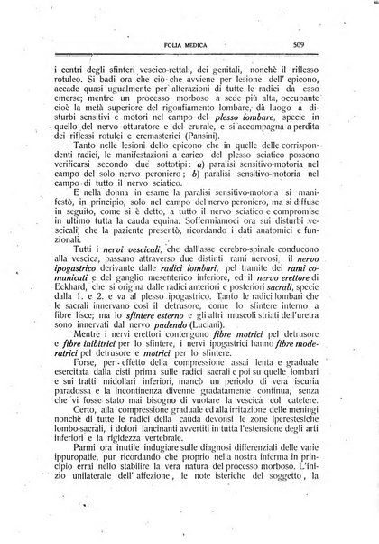 Folia medica periodico trimensile di patologia e clinica medica